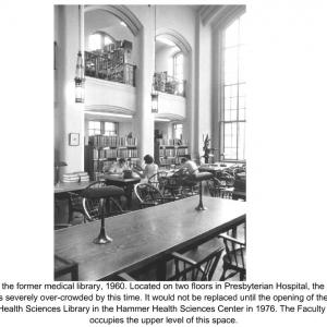 view of the former medical library, 1960