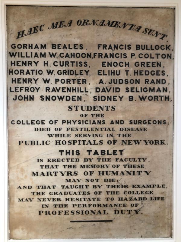 P&S Memorial Tablet 1856