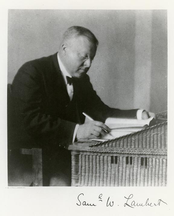 Samuel W. Lambert by Doris Ulmann Jaeger in "The Faculty of the College of Physicians & Surgeons, Columbia University in the City of New York: Twenty-four Portraits"