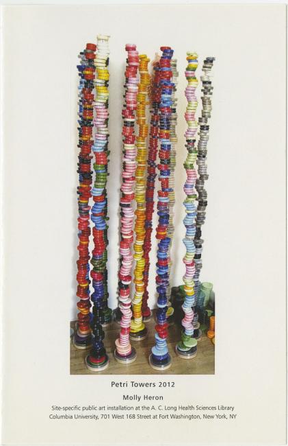 Program for exhibit “Petri Tower 2012” by Molly Heron