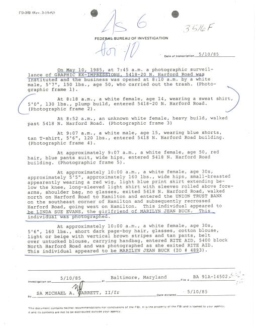 Surveillance record document